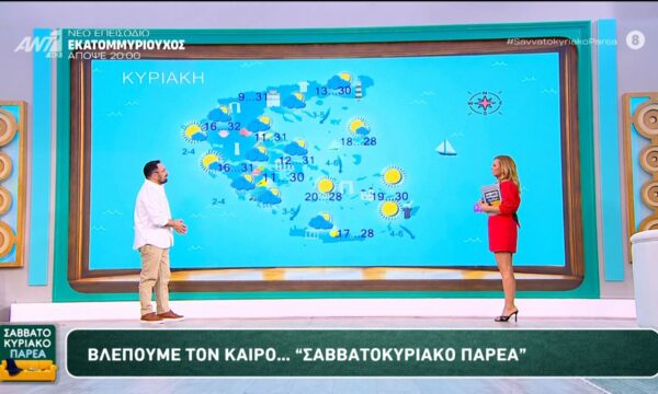 Καιρός – Σαββατοκύριακο Παρέα – 14/06/2026