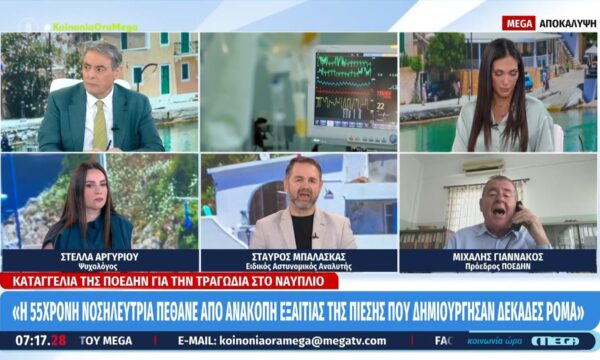 Μ. Γιαννακός: «Έχω πει και στον Υπουργό Υγείας ότι πρέπει να επανασυστήσουμε προσωπικό ασφάλειας στα νοσοκομεία, έχει το δικαίωμα να φέρει και όπλο»