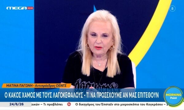 Μ. Παγώνη: «Ο λαγοκέφαλος δεν πλησιάζει τόσο εύκολα, εκτός αν το ταΐσεις»