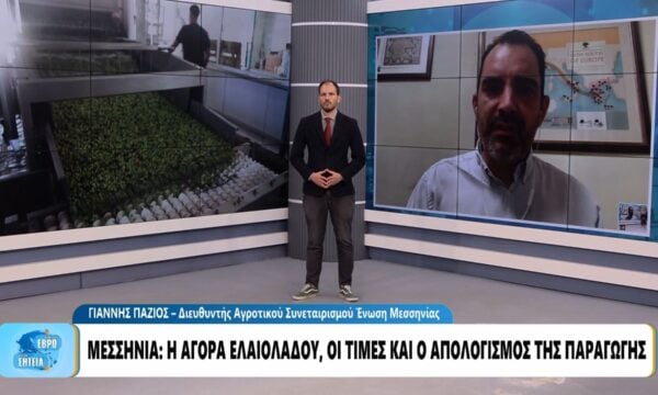 Μεσσηνία: Σε χαμηλό επίπεδο οι τιμές για το ελαιόλαδο – «Είναι στο όριο του κόστους παραγωγής»
