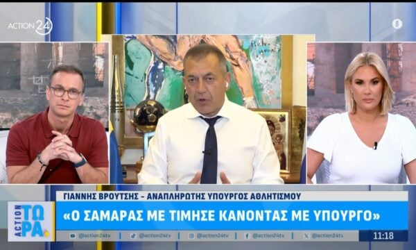 Ο Γ. Βρούτσης στο «Action Τώρα» για την οπαδική βία, την πολιτική διαδρομή Τσίπρα & για πιθανό κόμμα Σαμαρά