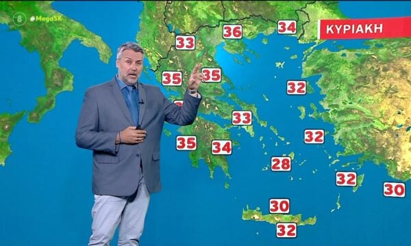 Ο καιρός σήμερα, Κυριακή 21/06