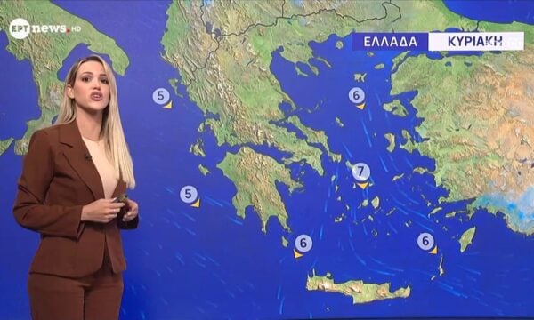 Ο καιρός την Κυριακή 21 Ιουνίου 2026