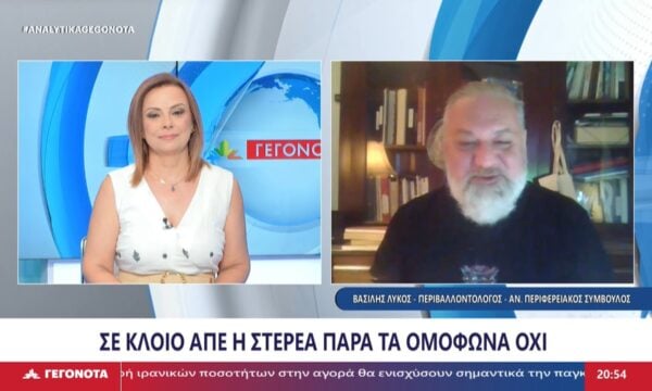 Ο Περιβαλλοντολόγος- Αν. Περιφερειακός Σύμβουλος, Βασίλης Λύκος στο STAR