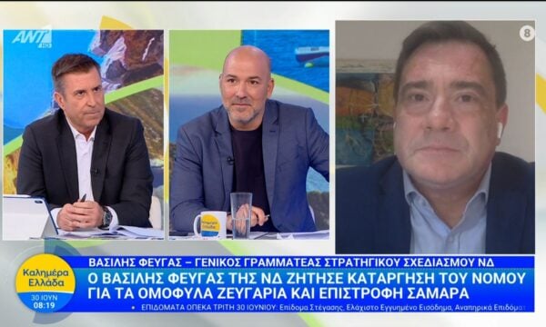 Ο Βασίλης Φεύγας, Γ. Γ. Στρατηγικού Σχεδιασμού ΝΔ, στο Καλημέρα Ελλάδα – 30/06/2026