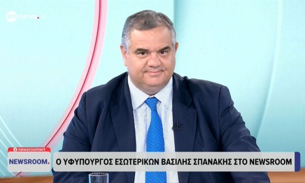 Ο Βασίλης Σπανάκης στο «Newsroom»
