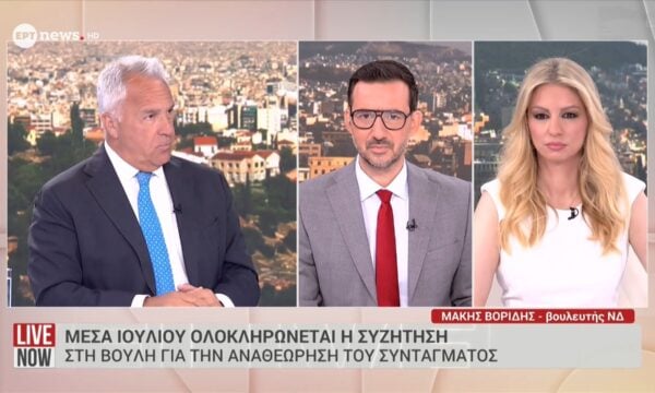 Ο βουλευτής ΝΔ Μάκης Βορίδης στο ΕΡΤnews