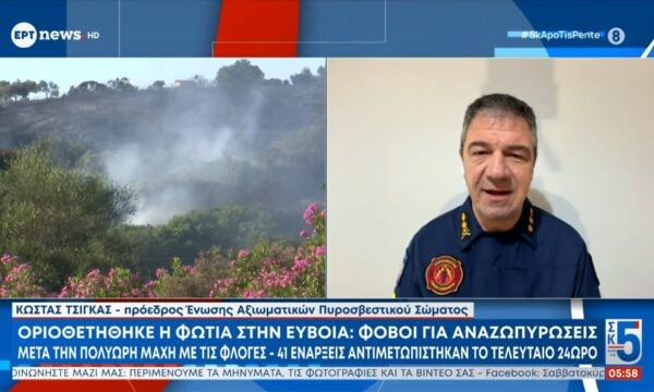 Οριοθετήθηκε η φωτιά στην Εύβοια: Φόβοι για αναζωπυρώσεις