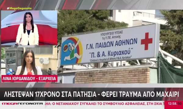 Πατήσια: Ομάδα 4 ατόμων επιτέθηκε με μαχαίρι σε 17χρονο για να τον ληστέψουν – Ο νεαρός μεταφέρθηκε στο νοσοκομείο
