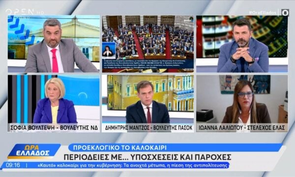 Πολιτική αντιπαράθεση Βούλτεψη, Μάντζο και Λαλιώτου για τις προεκλογικές υποσχέσεις
