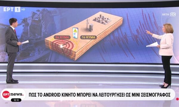 Πώς το android κινητό μπορεί να λειτουργήσει ως σεισμογράφος