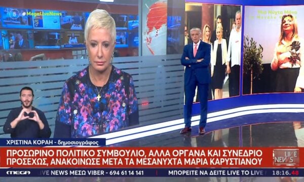 Προσωρινό πολιτικό συμβούλο, άλλα όργανα και συνέδριο προσεχώς, ανακοίνωσε η Μ. Καρυστιανού