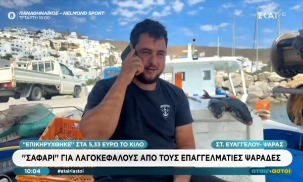 Ψαράς: «Έχω δει 10 με 12 κιλά λαγοκέφαλο»