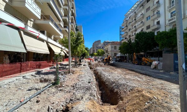 Στο τέλος Ιουνίου ολοκληρώνεται το πρώτο τμήμα του πεζοδρόμου της Αγίας Σοφίας στην Θεσσαλονίκη
