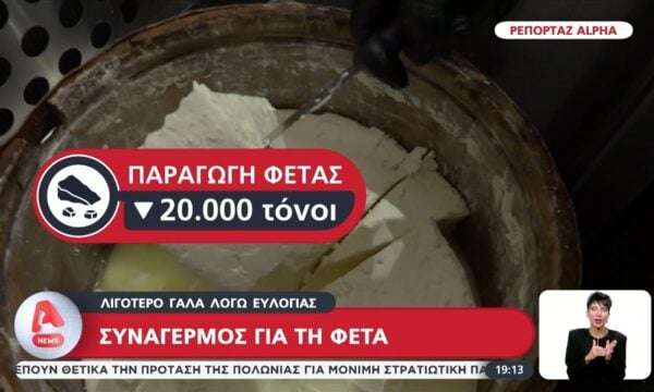 Συναγερμός για τη φέτα – Λιγότερο γάλα εξαιτίας ευλογιάς
