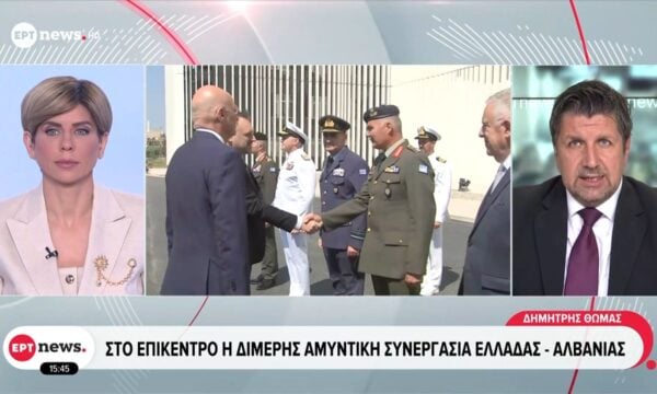 Συνάντηση Ν. Δένδια με τον Υπουργό Άμυνας της Αλβανίας
