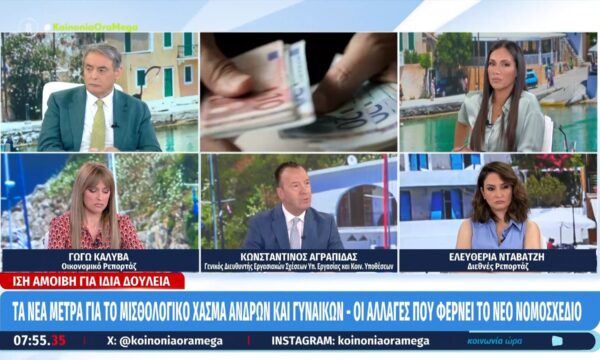 Τα νέα μέτρα για το μισθολογικό χάσμα ανδρών και γυναικών – Οι αλλαγές που φέρνει το νέο νομοσχέδιο