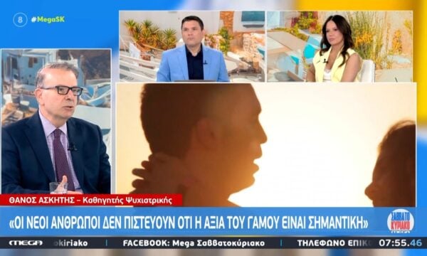 Θ. Ασκητής: «Τα ζευγάρια πρέπει να πηγαίνουν διακοπές για λίγες μέρες οι δυο τους»