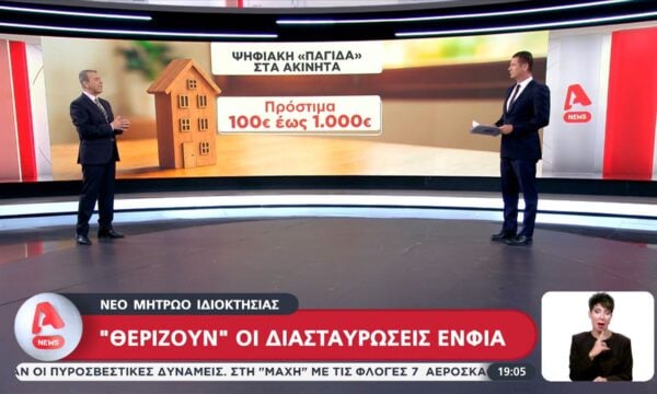 “Θερίζουν” οι διασταυρώσεις ΕΝΦΙΑ με το νέο μητρώο ιδιοκτησίας