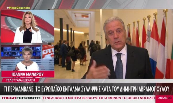 Τι περιλαμβάνει το ευρωπαϊκό ένταλμα σύλληψης κατά του Δημήτρη Αβραμόπουλου