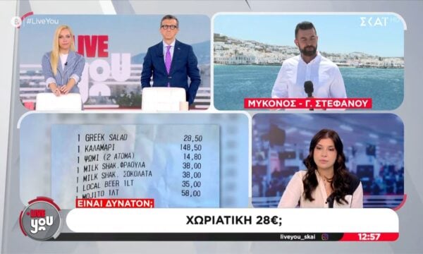 Τιμές που προκαλούν πονοκέφαλο στη Μύκονο: Ένα μπουκάλι νερό 37€