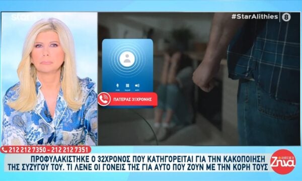 Υπόθεση κακοποίησης: Προφυλακίστηκε ο 32χρονος που κατηγορείται ότι βιντεοσκοπούσε τη σύζυγό του