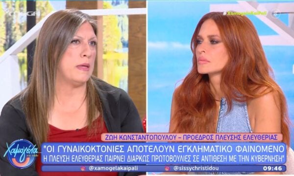 Ζ. Κωνσταντοπούλου: «Ο όρος “γυναικοκτονία” βοηθά γιατί ορίζει το συγκεκριμένο έγκλημα»