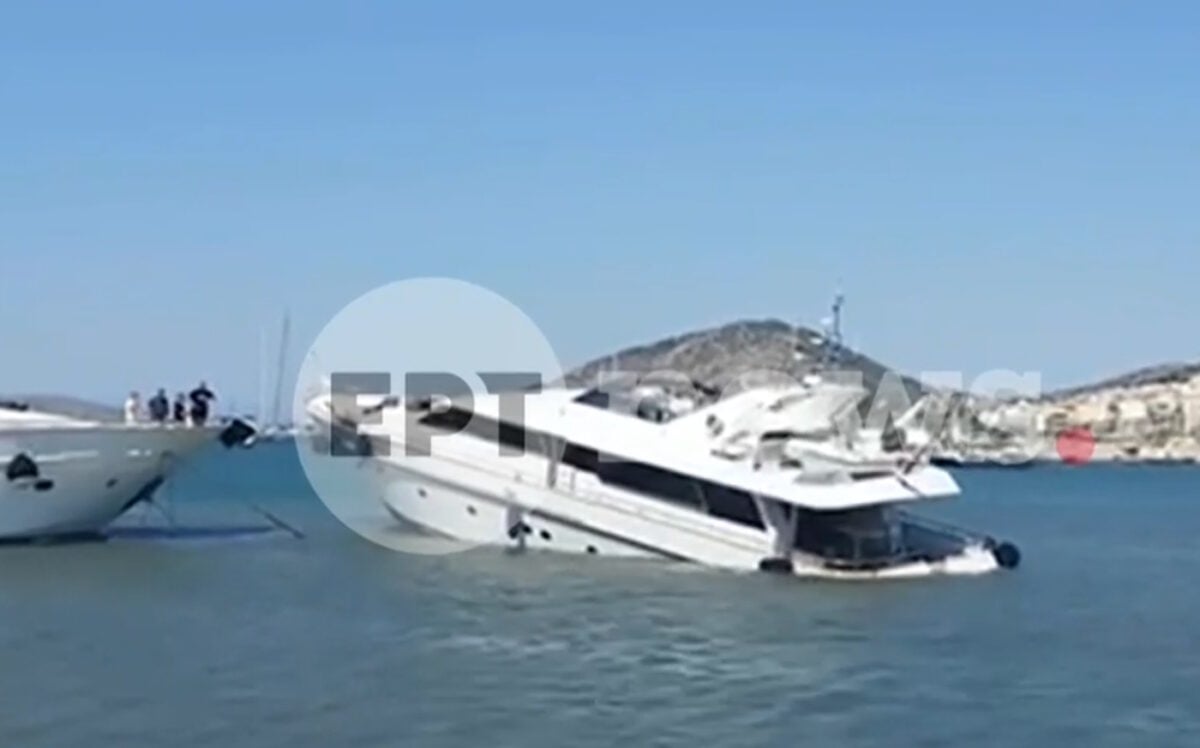 Ιδιωτικό σκάφος βυθίστηκε στη μαρίνα Σαλαμίνας
