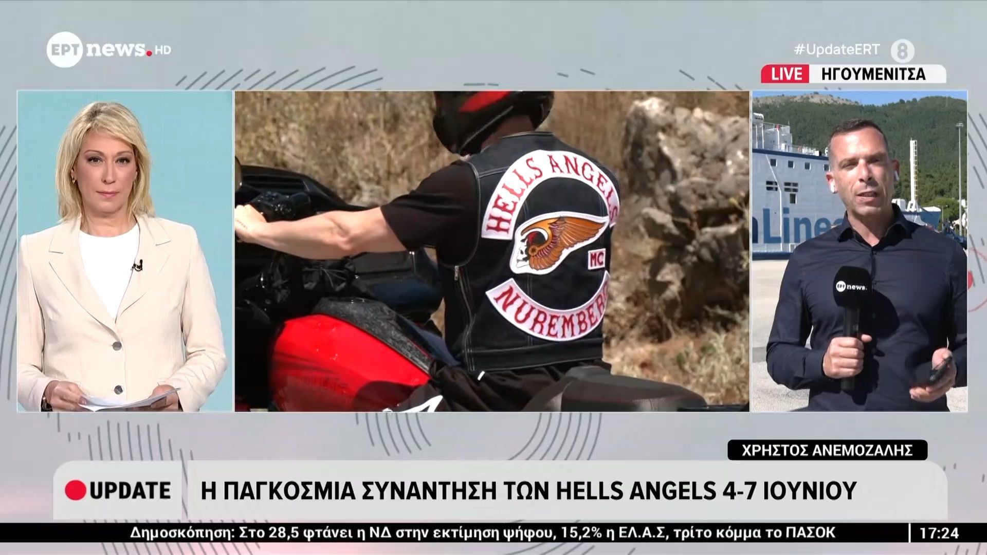 Στην Ηγουμενίτσα 5 χιλιάδες μέλη των μοτοσυκλετιστών Hells Angels