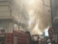 Θεσσαλονίκη: Φωτιά σε συνεργείο αυτοκινήτων – Βίντεο