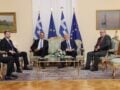 Δεξίωση για την 52η επέτειο αποκατάστασης της Δημοκρατίας: οι διάλογοι των πολιτικών αρχηγών, οι εκλογές και τα Γλυπτά του Παρθενώνα