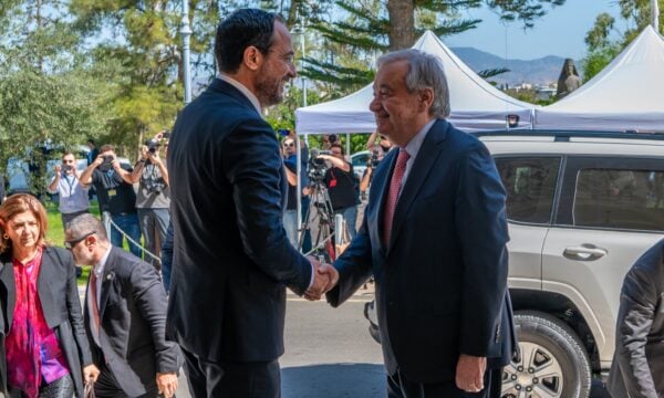 Ισχυρή δέσμευση Αντόνιο Γκουτέρες για επίλυση του Κυπριακού – «Θα κάνω ό,τι μπορώ», ανέφερε μετά τη συνάντησή του με τον Νίκο Χριστοδουλίδη