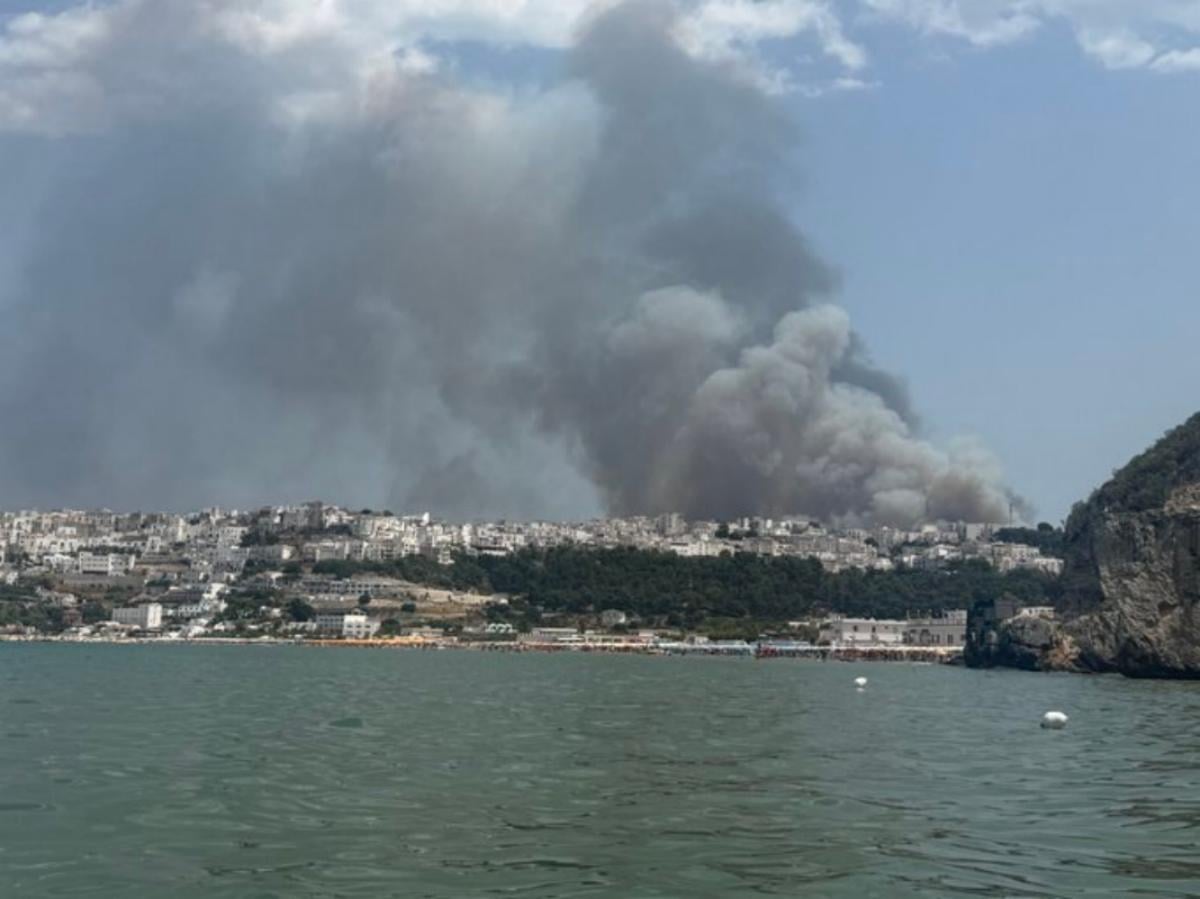 Ιταλία: Φωτιά στην περιοχή Πεσκίτσι – Απομακρύνθηκαν δια θαλάσσης πάνω από 400 άτομα στην Απουλία
