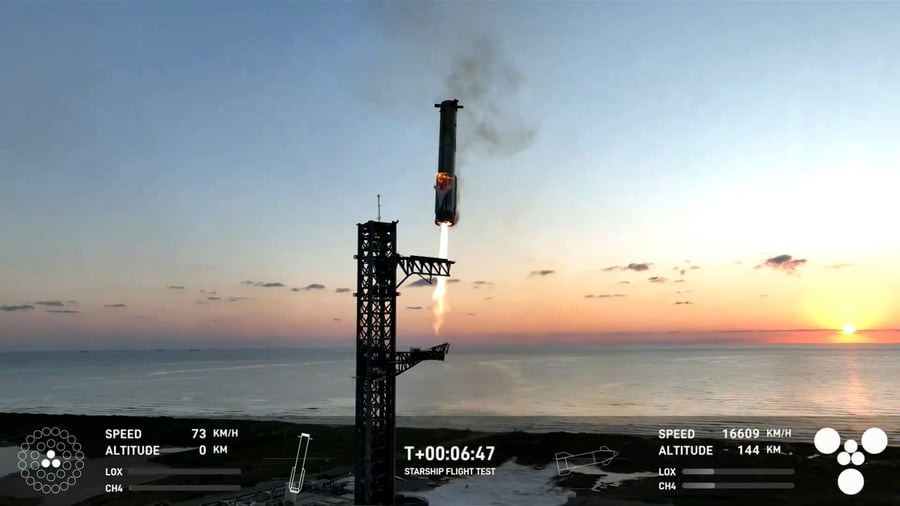 Starship της SpaceX άντεξε τη φωτιά της επιστροφής – Νέα επιτυχία στον δρόμο για Σελήνη και Άρη (Vid)