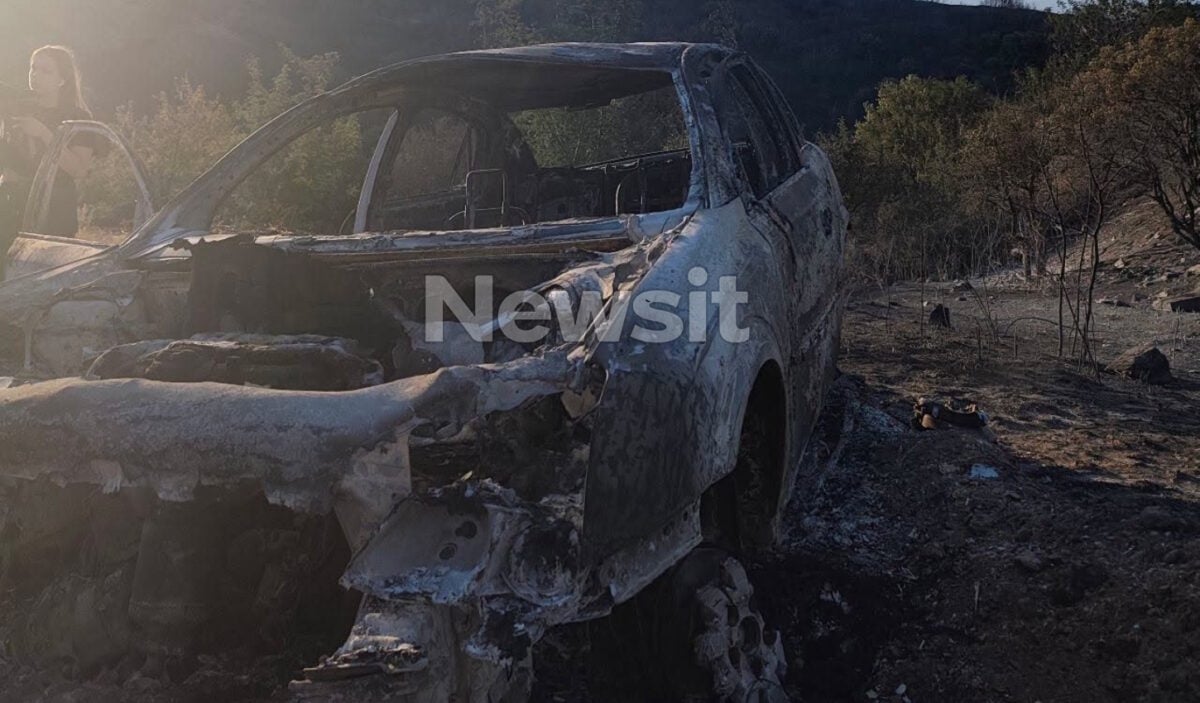 Φωτιά στο Ωραιόκαστρο: Το αυτοκίνητο του 76χρονου που συνελήφθη στο «σημείο μηδέν» της πυρκαγιάς