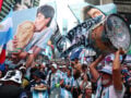 Η Times Square βούλιαξε από Αργεντινούς πριν τον τελικό του Μουντιάλ