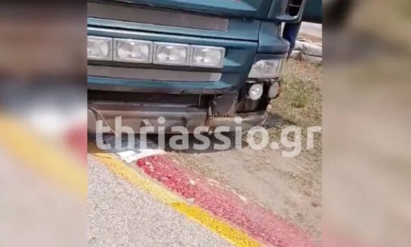 Ασπρόπυργος: Φορτηγό έχασε τον έλεγχο και μπήκε σε πίστα καρτ