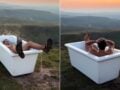 Θύελλα αντιδράσεων για influencer που κουβάλησε μπανιέρα στην κορυφή ενός βουνού για να σπάσει το ρεκόρ Γκίνες – Την παράτησε εκεί και έφυγε