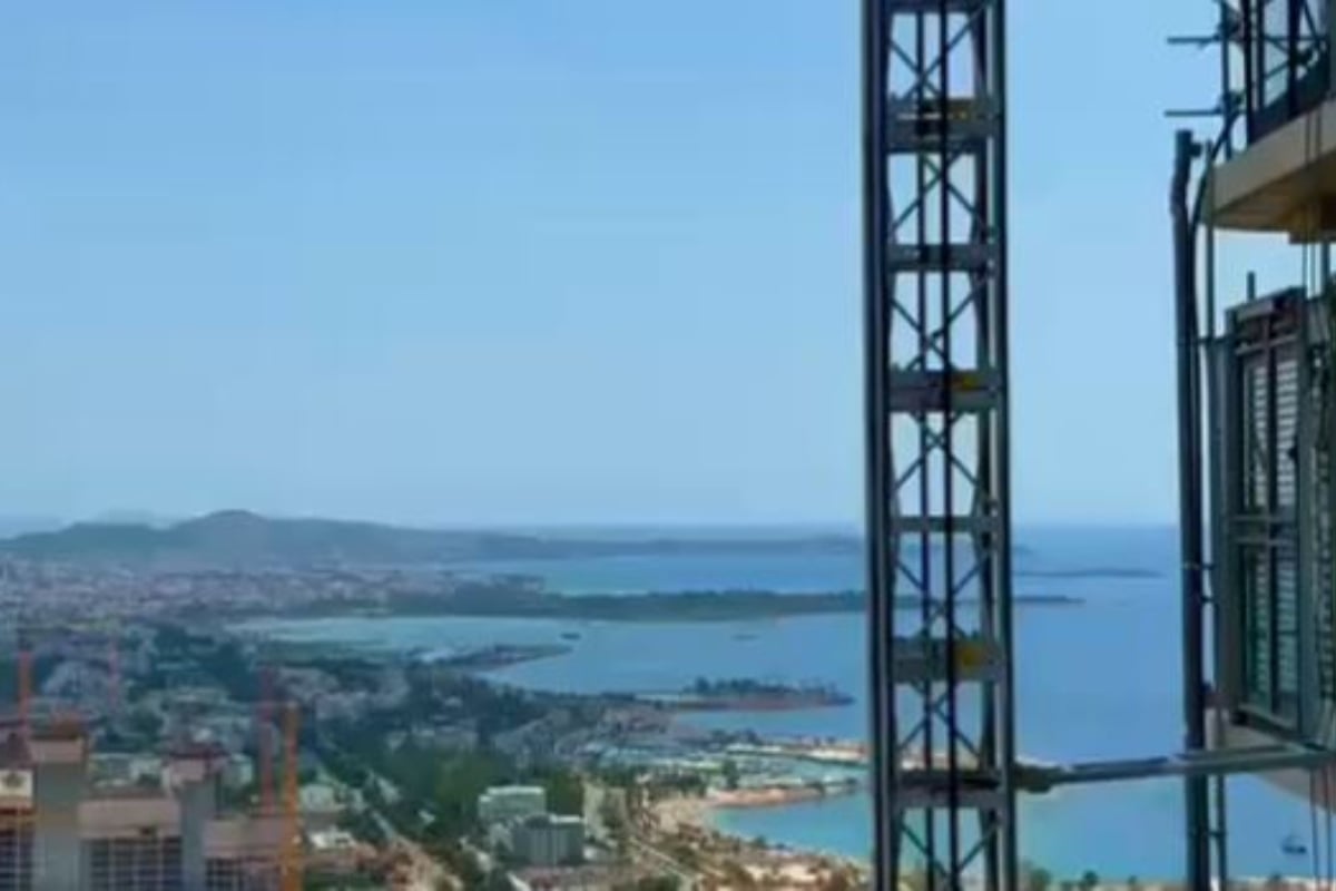 Ελληνικό: Η μοναδική θέα από τον 40ό όροφο του Riviera Tower που κόβει την ανάσα