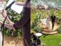 Αγαπημένο ζευγάρι της showbiz παντρεύτηκε δίπλα στη θάλασσα – Το νυφικό τράβηξε τα βλέμματα (Παπαρατσικές φωτογραφίες)