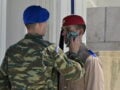 Οι Εύζωνες αγέρωχοι και ακίνητοι στον καύσωνα