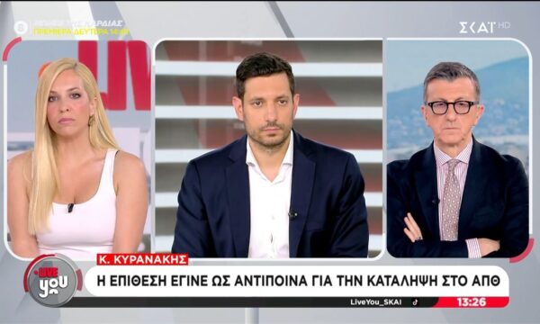 Ο Κωνσταντίνος Κυρανάκης στο “Live you”