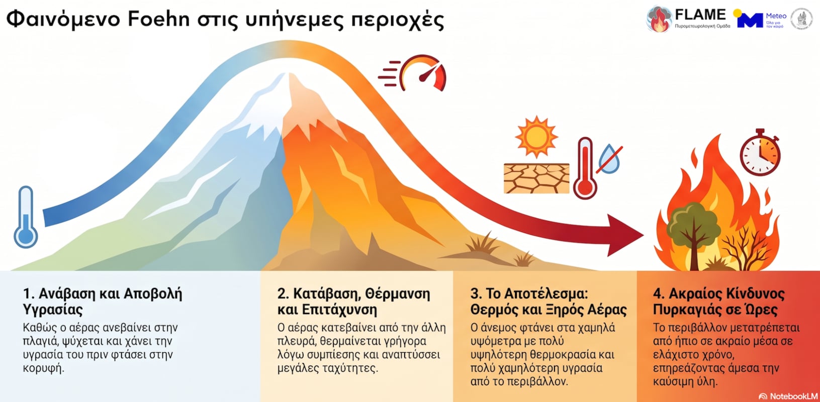 Φαινόμενο Foehn: Άνεμος και μορφολογία εδάφους δημιουργούν εκρηκτικές συνθήκες για τη φωτιά 7 Γράφημα
