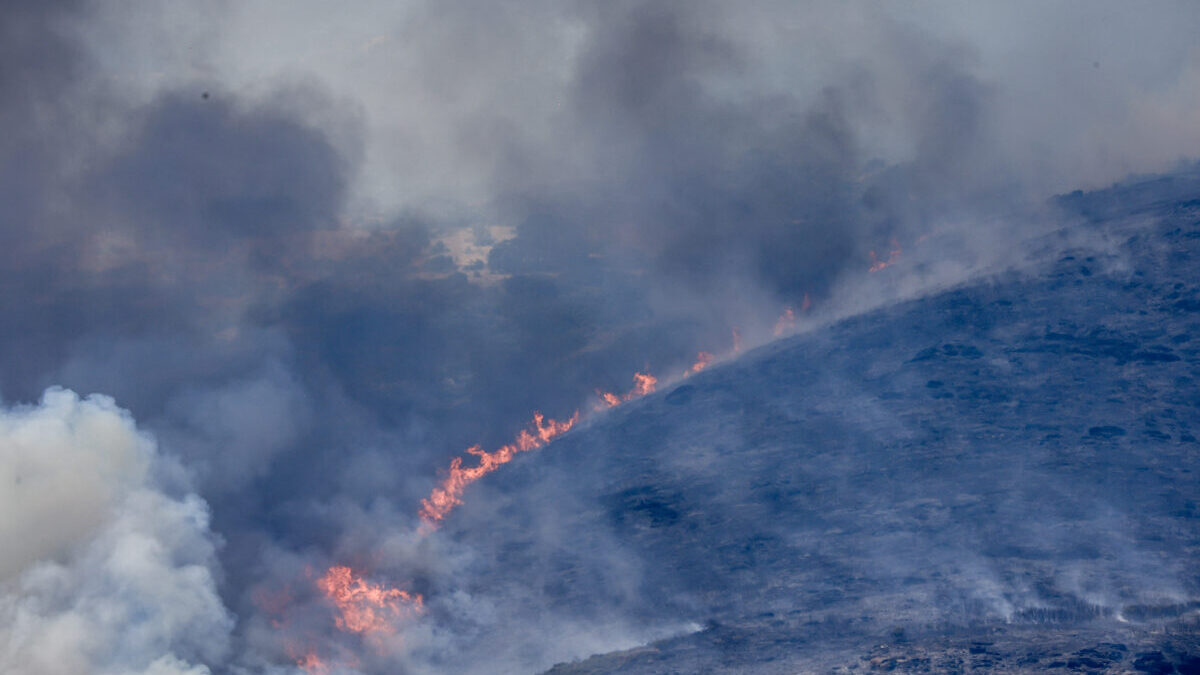 Φωτιά στο Κυριάκι Βοιωτίας, μεγάλη κινητοποίηση για την κατάσβεσή της 1 Φωτιά στο Κυριάκι Βοιωτίας, μεγάλη κινητοποίηση για την κατάσβεσή της
