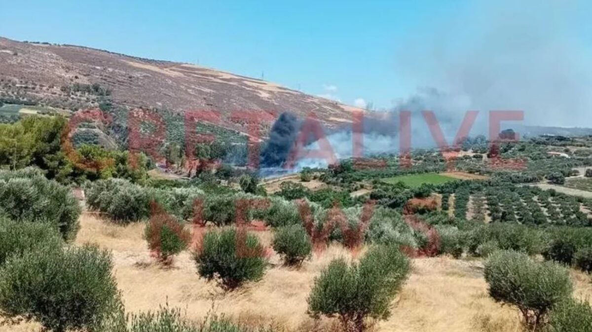 Φωτιά στην Κνωσό – Προληπτική εκκένωση του αρχαιολογικού χώρου