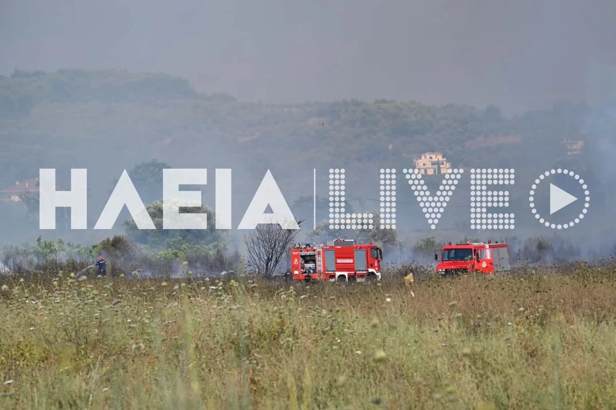 Φωτιά στον Πύργο: Μήνυμα του 112 για ετοιμότητα