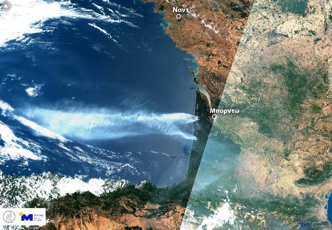 Φωτιές σε Γαλλία και Ισπανία: Πάνω από 500 χιλιόμετρα ταξίδεψε ο καπνός – Βελτιωμένη η εικόνα στη Βαλένθια 12 Φωτιές σε Γαλλία και Ισπανία: Πάνω από 500 χιλιόμετρα ταξίδεψε ο καπνός – Βελτιωμένη η εικόνα στη Βαλένθια