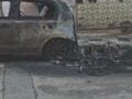 Κυψέλη: Αυτοκίνητο κάηκε ολοσχερώς από φωτιά σε ηλεκτρικό σκούτερ