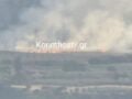 Φωτιά στον Άσσο Κορινθίας: Εναέρια μέσα στο σημείο