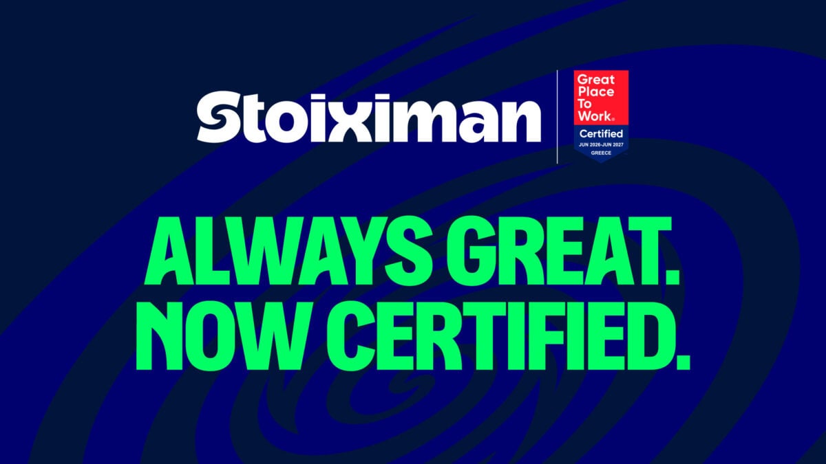 Η Stoiximan απέκτησε την πιστοποίηση Great Place To Work 1 Η Stoiximan απέκτησε την πιστοποίηση Great Place To Work